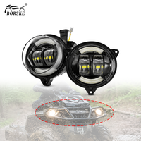 Phare LED BORSKE pour Can-Am Outlander Gen2 500 650 800R MAX 2012-2018, faisceau de conduite, lampe de position, éclairage ATV