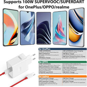 Cargador rápido SUPERVOOC de 100W, adaptador de corriente USB de 100W con cable USB para OnePlus 13/12R/11 Nord 4 <span class=keywords><strong>3</strong></span> <span class=keywords><strong>2</strong></span> CE 4 <span class=keywords><strong>3</strong></span> Lite 10T 10 9 8 - Product Image 6