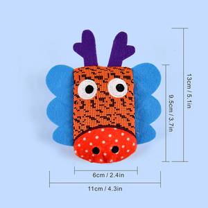 Jouets en peluche interactifs et couineurs MIDEPET écologiques pour chats et chiens, multicolores, rembourrés <span class=keywords><strong>de</strong></span> catnip pour jouer et mordre - Product Image 2