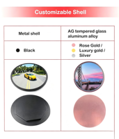 Pantalla LCD Circular Digital Personalizada de 23.6 Pulgadas para Interiores, con Panel IPS, Frecuencia de Actualización de 120Hz y Conectividad IoT
