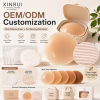 XINRUI Ensemble de coussinets d'allaitement lavables en silicone pour les soins de maternité et post-partum, avec pack de recharge et offre OEM ODM