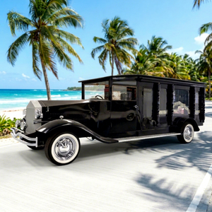Rolls-Royce électrique de luxe vintage, voiture funéraire classique de style rétro, dédiée aux salons funéraires, finition peinture 3K, cuir - Product Image 1