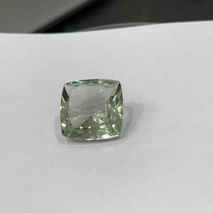 Piedra preciosa de prasiolita Natural, forma de cojín suelto, corte brillante, piedra preciosa de amatista verde, producto a granel hecho a mano - Product Image 4