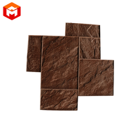 Motifs de pierre de polyuréthane estampage moules en béton tapis souples pour usage domestique avec silicone