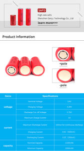 赛兰18350锂离子电池组3000毫安时700毫安时外壳850毫安时3.7伏3.6伏2s ICR-18350 KRL 18350 3.6伏3.7伏 - Product Image 3