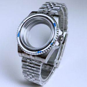 Adatto per Water Ghost 40mm con cassa in acciaio e vetro zaffiro blu, compatibile con movimento NH35, disponibile per produzione ODM/OEM - Product Image 1