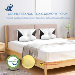 Cuscino per dormire sano ergonomico con imbottitura in schiuma traspirante con copertura lavabile supporto per il collo per le traversine posteriori laterali - Product Image 4