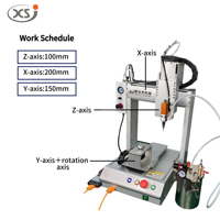 Machine de distribution de colle chaude et froide entièrement automatique à haute précision avec moteur rotatif et contrôle PLC, engrenage moteur haute productivité