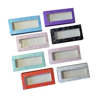 Boîtes à cils en papier, logo personnalisé, boîte d'emballage vide pour cils, bricolage, plateau, vente en gros