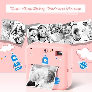 Appareil photo pour enfants, pouces, caméscope, impression instantanée, Mini imprimante - Product Image 4
