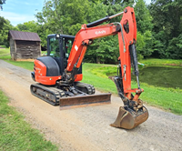 Mini-excavatrice Kubota KX040-4 certifiée CE, 4 tonnes, compacte, avec cabine et pince hydraulique