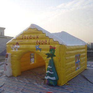 Tente gonflable pour animaux de compagnie, cabane gonflable, tente d'extérieur, abri coupe-vent, gonflage constant, impression d'air, tente gonflable - Product Image 2