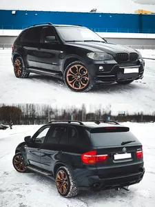 For Bmw X5 E70 Body Kit 2007-2014 Upgrade To G05 LCI 2023-2024 Model Bodykit Front And Rear Car Bumper Side Skirt