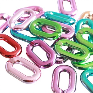 Nouvelles Chaînes de Maillons en Résine Colorées Tendance Artistique Mignonne Forme Ronde Vintage Coulée Transparente Pièces Artisanales de Décoration Intérieure - Product Image 2