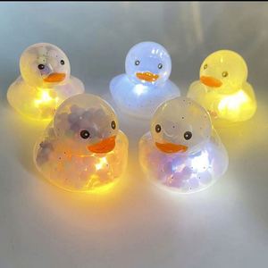 Glowing Bubble Rainbow Milk Tea Toy Transparent Duck Print Logo - Product Image 3