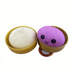 Produit transfrontalier le plus vendu : Jouet anti-stress Squishy en forme de boulette mystérieuse et de boulette de soupe, avec poudre dorée et paillettes, à récupération lente - Product Image 5
