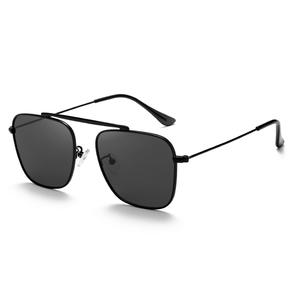 Lunettes de soleil carrées de luxe pour hommes, verres polarisés TAC UV400, monture complète, style professionnel, noir, or, marron, protection solaire tendance - Product Image 4