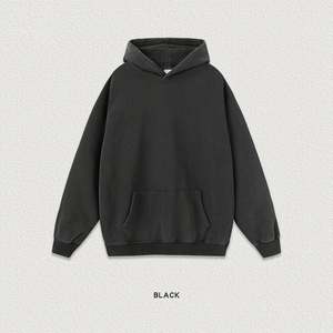 Sweat à capuche 3D en relief avec logos personnalisés, 420 g/m², effet vieilli, coupe oversize, poids lourd, délavé à l'acide - Product Image 4