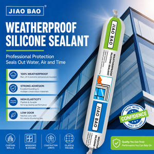 Sellador de Silicona Neutro Monocomponente Impermeable para Muros Cortina de Vidrio, Sellador Premium en Tubo para Construcción y Carpintería - Product Image 2
