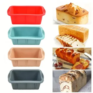 Rectangle Toast Mould Bread DIY Cake Bakeware Pan Food Grade Eco-Friendly Reusable <b>Silicone</b> Non-stick Mould Kitchen Baking <b>Tools</b> - Product Image 1