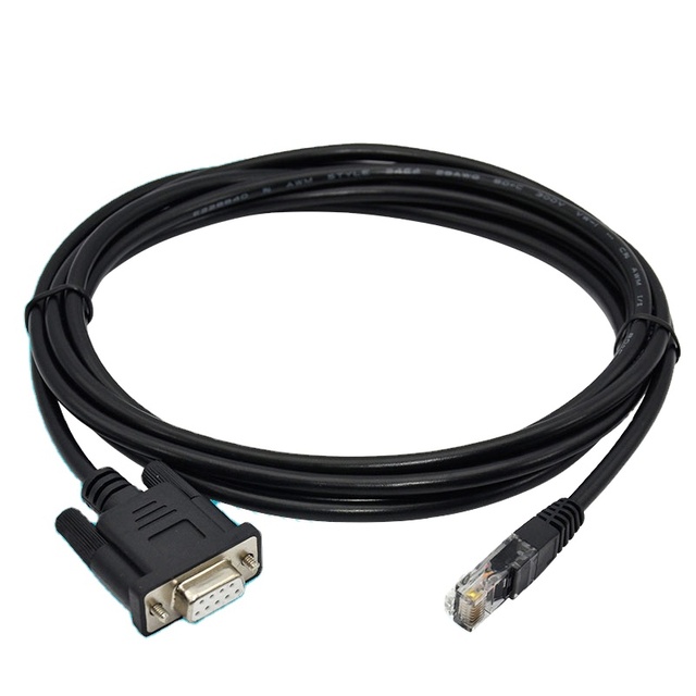 Industrial Fuji Series PLC Programming Cable Amsamotion 2*10mm Copper Conductor PVC Insulation RJ45 Interface Download Model