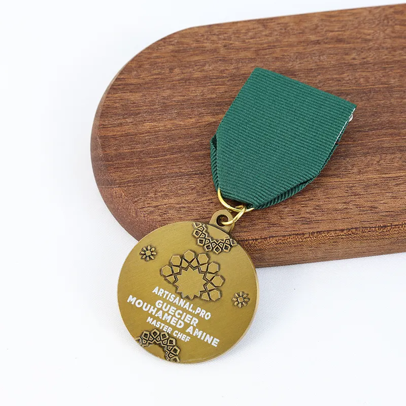 Manufacturer Custom Medalla Medallion Metal Medal 3D Activity Medal Of Honor with Ribbon Bar Velvet Box