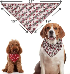 <span class=keywords><strong>Super</strong></span> Cute Pet Bandana Patrón encantador Imprimir logo Digital <span class=keywords><strong>Doble</strong></span> <span class=keywords><strong>cara</strong></span> Regalo Tamaños ajustables Perro Gato Bandana - Product Image 5