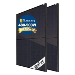 Best Price Bifacial Double Glass Solar Panels 480W - 500W Mono PV Panels Photovoltaic Module Factory Supplier