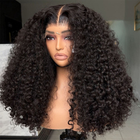 Perruque frontale 13x4 sans colle, 100% cheveux humains vierges bruts vietnamiens, double densité, ondulée effet eau, couleur naturelle, pour femmes
