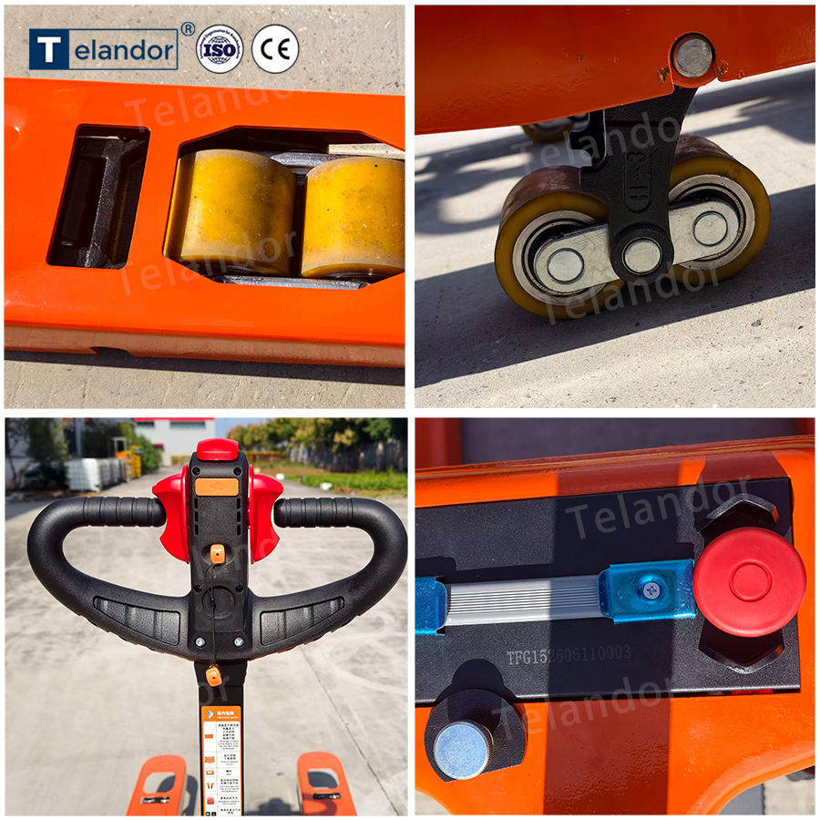 2000kg Electric Pallet Truck with 2m Long Fork Double Pallet Jack for ...