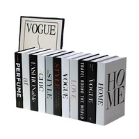 Livres décoratifs modernes en papier simulé avec corde verticale, ornements de bureau pour la maison, accessoires de photographie pour anniversaires