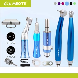 Kit de pièces à main à haute vitesse avec roulement en céramique à bouton-poussoir LED coloré et kit de pièces à main à basse vitesse avec pulvérisation d'eau externe - Product Image 3