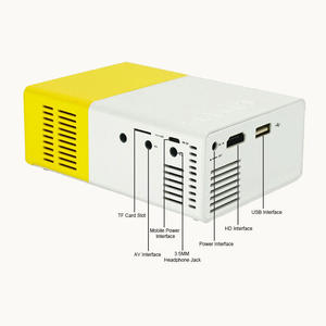 โปรเจคเตอร์ขนาดเล็กสำหรับเป็นของขวัญคริสต์มาส ใช้พลังงาน 5v USB รองรับการ์ด TF หน้าจอ TFT LCD ความละเอียด 480p สี 16.7 ล้านสี รองรับมัลติมีเดีย WiFi รุ่น Yg300 - Product Image 5