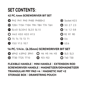 JIMIHOME GNT72 Jeu de tournevis S2 Bits Watch Mobile Phone Toy Furniture Maintenance Set d'outils d'installation - Product Image 3