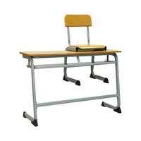 Meubles d'école modernes de haute qualité, ensemble de tables et de chaises doubles pour étudiants