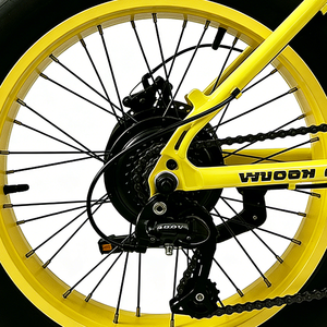 Vélo pliant en alliage d'aluminium avec pneus larges antidérapants, frein à disque 6 vitesses, design confortable pour la côte - Product Image 6