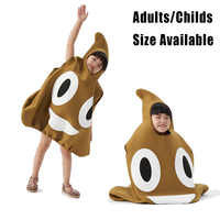 Vente en gros d'usine Trising Poop Jokes Combinaisons et barboteuses en polyester amusantes pour Halloween Cosplay Unisexe Adultes