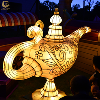 Lanterne en tissu en forme de lampe LFS-13 Aladdin-Décoration extérieure pour le parc à thème et le festival Arabian Nights
