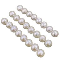 Perles naturelles de qualité AAAA, sans défaut, de 4,5 à 5 mm, en forme de bouton, en vrac