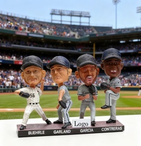 Maßge schneiderte Baseball Bobblehead Action figur, benutzer definierte Baseballs pieler Figur für persönliches Geschenk, Team Memorabilia & Marken werbung - Product Image 1