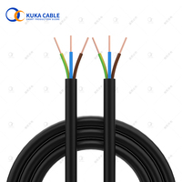 Câble électrique, câble d'alimentation H05vk H07vk H03vvf H05vvf 3x1,5 mm² PVC cuivre Kuka, câbles isolés pour la connexion et le contrôle