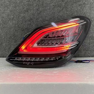 2015-2021 W205 C180 C200 C260 C300 <b>LED</b> Tail <b>Light</b> Upgrade 12V <b>Red</b> Lens Rear Lamp Yellow Color to 2019-2021 W205 <b>LED</b> Tail <b>Light</b> U - Product Image 2