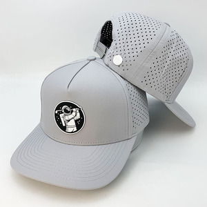 High Quality Men Snapback Gorras Custom 5 Panel Rope Laser Cut Performance <b>Waterproof</b> Sports Golf <b>Hats</b> Baseball Caps - Product Image 6