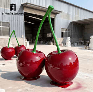 Escultura de Cereza Gigante Personalizada de Fibra de Vidrio para Decoración de Tiendas y Granjas de Frutas - Product Image 3