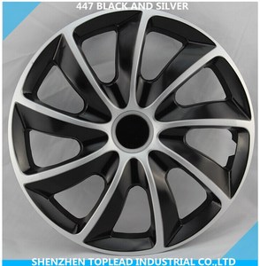 13 ''14'' 15 ''16'' ABS/PP cubierta de rueda de coche modelo Universal Material duro resistencia al desgaste Color plateado <span class=keywords><strong>tapacubos</strong></span> de llanta central barato - Product Image 2