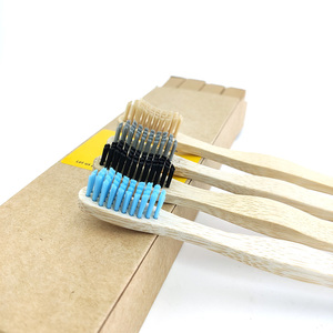 Brosse à dents en bambou naturel pur, 4 pièces, brosse à dents Portable, brosses écologiques, outils de soins bucco-dentaires - Product Image 4