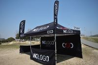 Tenda Kanopi Lipat Profesional Ringan, Gazebo Lipat Instan dengan Tas Oxford untuk Pantai dan Pasar Pedagang