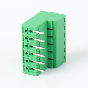 2edg 3.52P-24P plug-in khối thiết bị đầu cuối với thẳng và cong pin 3.5 mét Pitch nối PCB vít khối thiết bị đầu cuối - Product Image 2