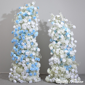 การตกแต่งงานแต่งงานที่หรูหราใน KTR005ซุ้มดอกไม้สำหรับงานแต่งงานฉากหลังแต่งงานกับฉันมีความรักสีแดงรูปหัวใจซุ้มดอกกุหลาบสำหรับขอแต่งงาน - Product Image 2