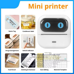 Imprimante thermique portable <span class=keywords><strong>mini</strong></span> haut de gamme, impression de codes-barres, imprimante de poche, étiquettes de nom, interface USB, 203 dpi, en stock - Product Image 5
